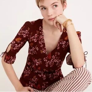 Madewell Tie-Sleeve Wrap Top